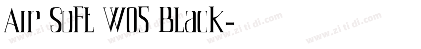Air Soft W05 Black字体转换 Air Soft W05 Black字体转换